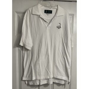 Pinehurst Collection Men's Golf Polo Sz XL White Izod Club Shirt Read Papadoc's